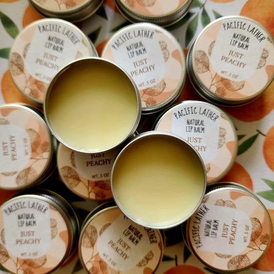 Just Peachy natural lip balm