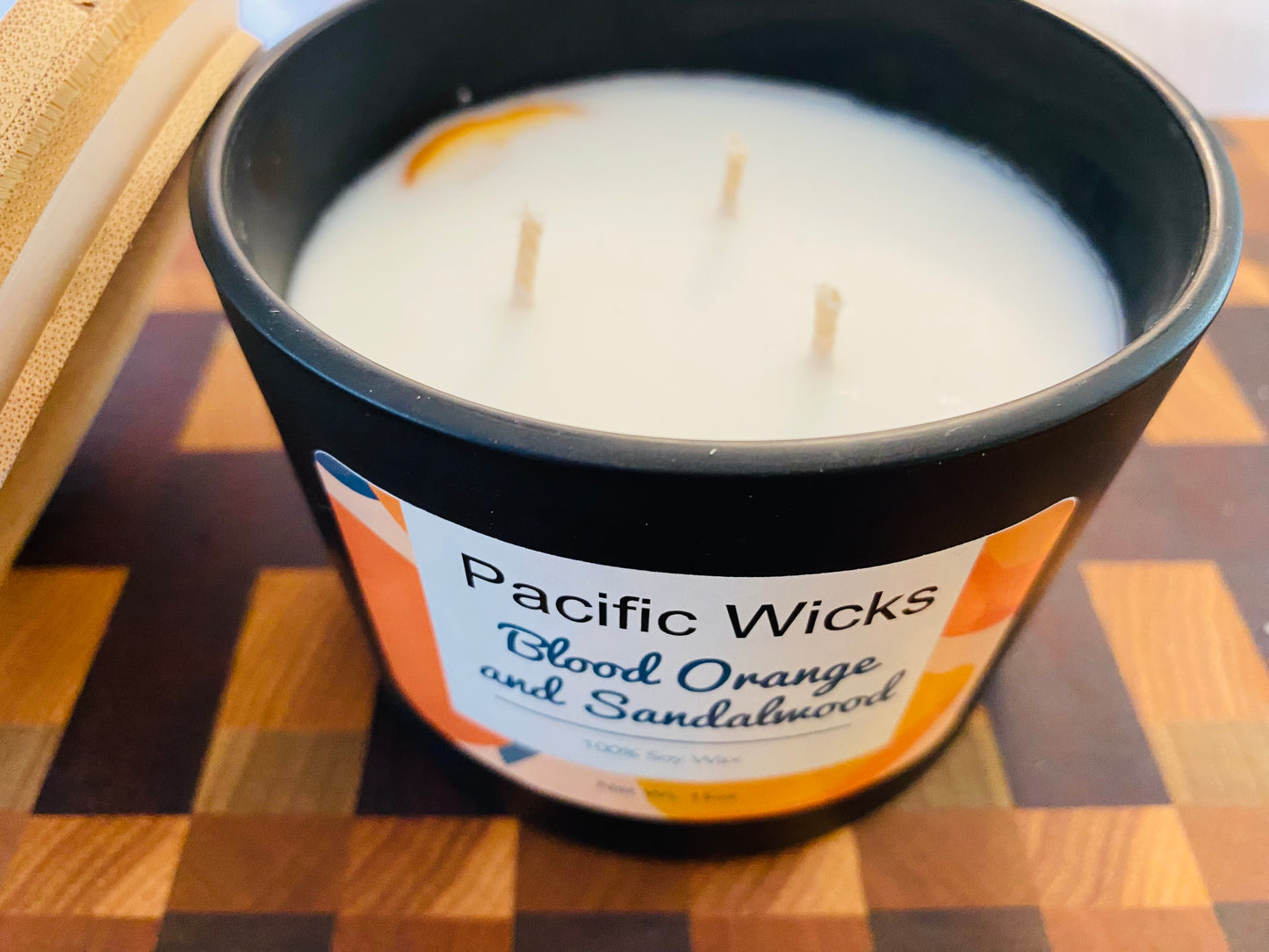 Sandalwood and Orange 3 Wick Soy Candle