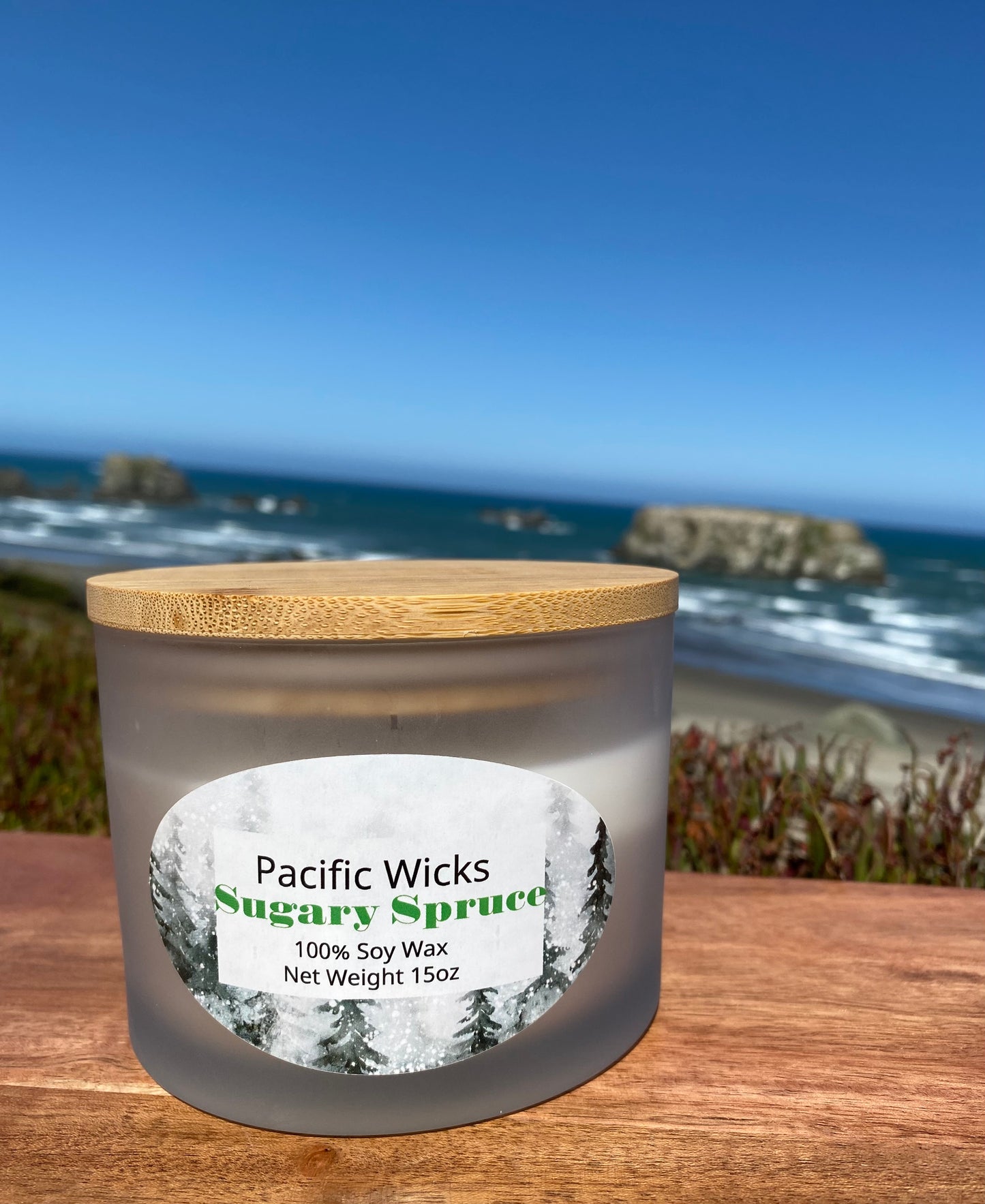 Sugary Spruce 3 Wick Soy Candle