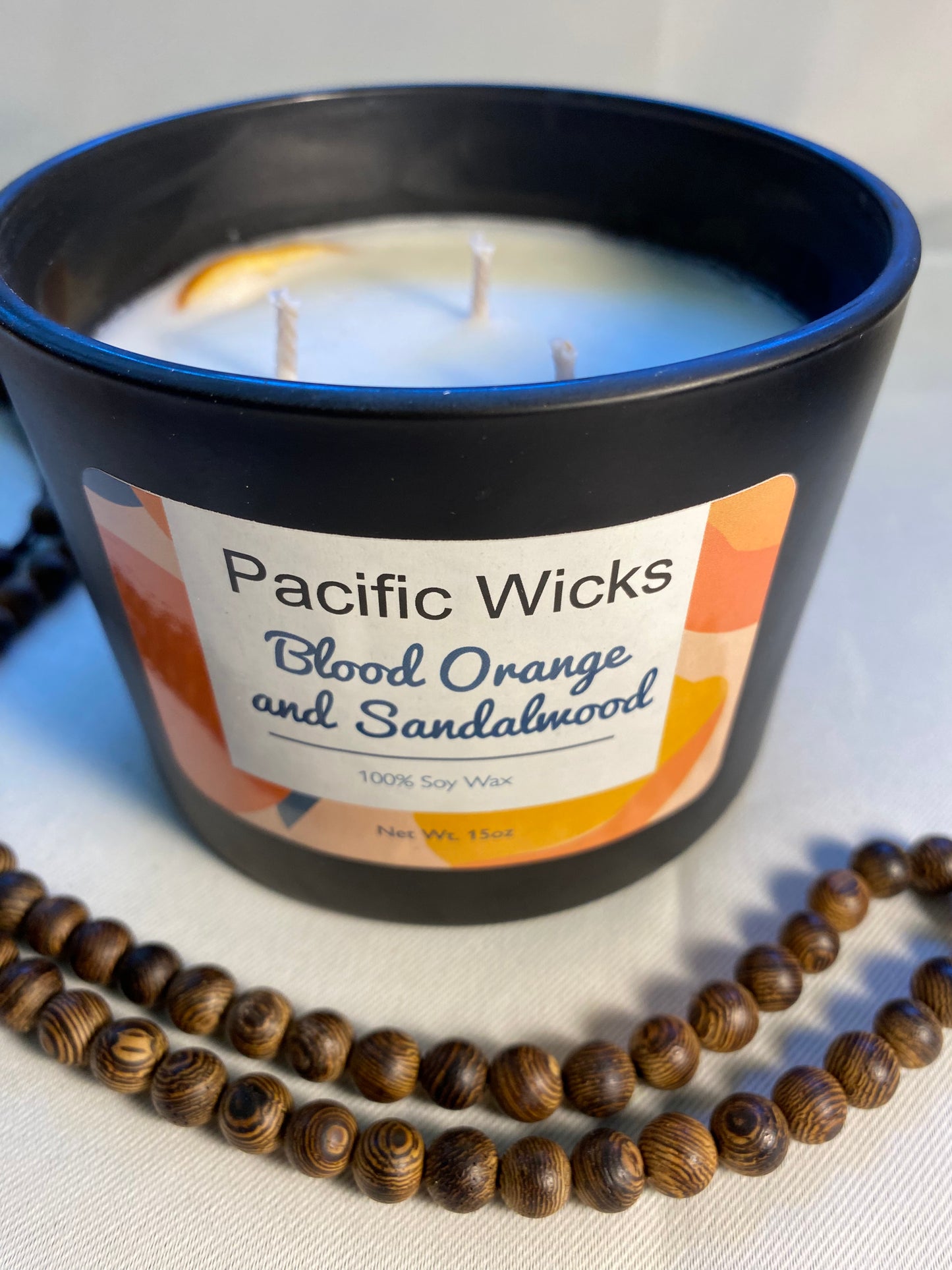 Sandalwood and Orange 3 Wick Soy Candle