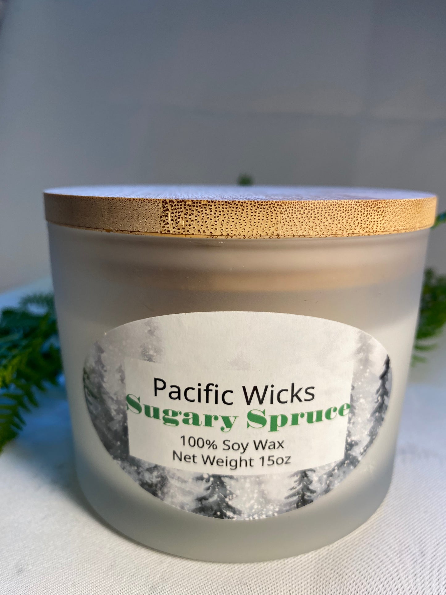 Sugary Spruce 3 Wick Soy Candle