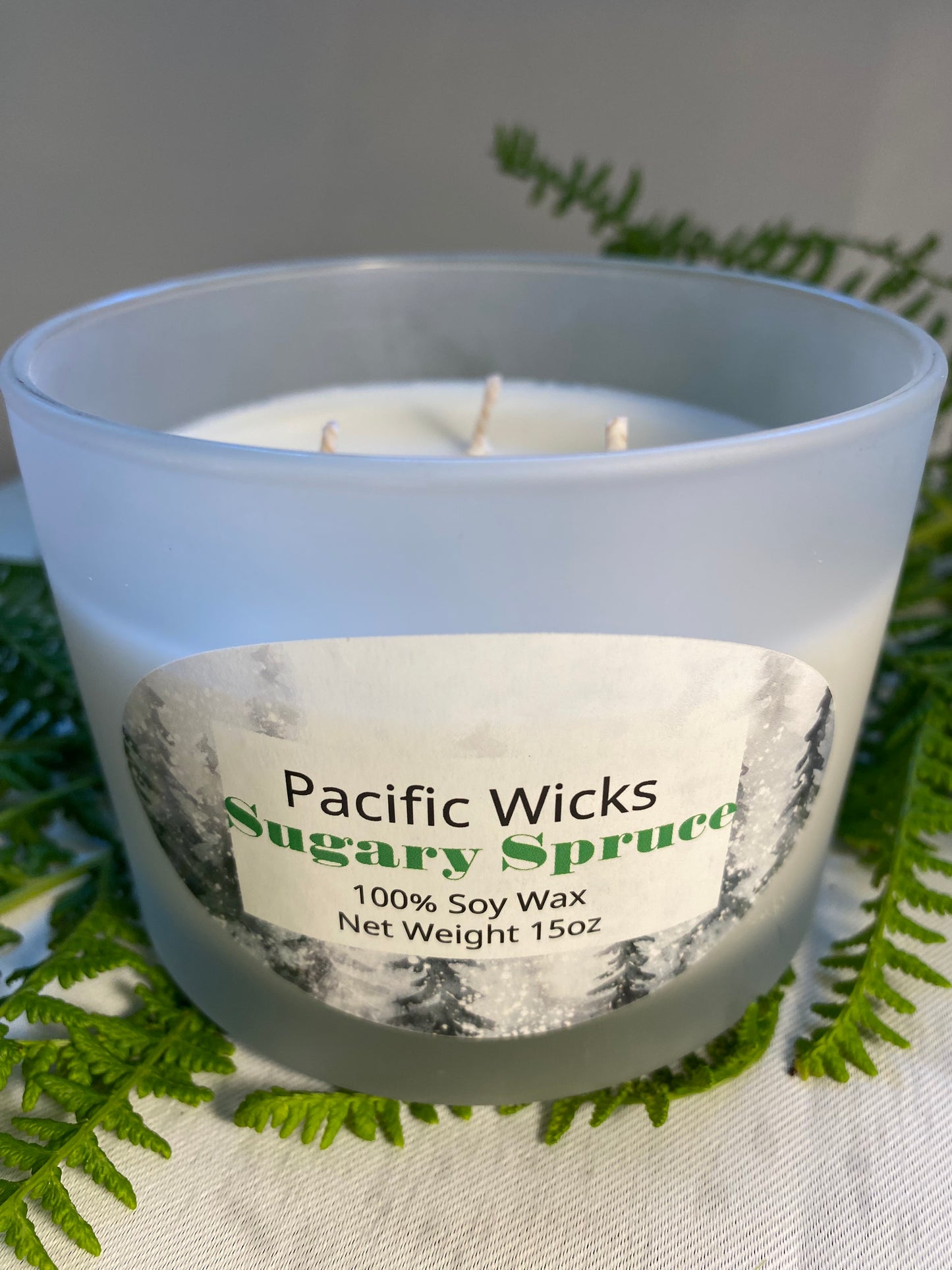 Sugary Spruce 3 Wick Soy Candle