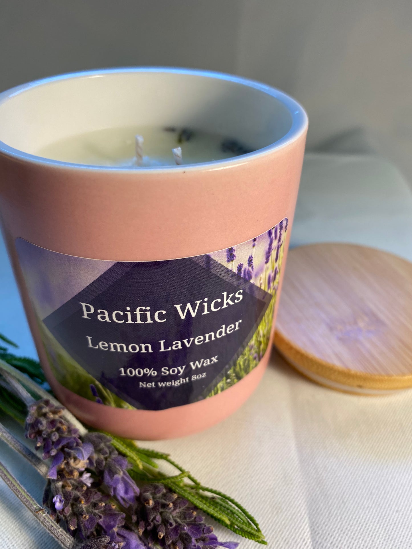 Lemon Lavender 2 Wick Candle