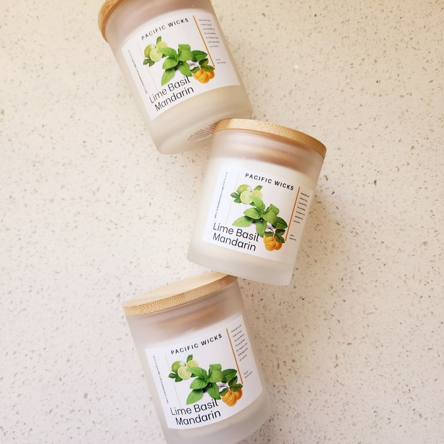 Basil Lime Mandarin Soy Candle